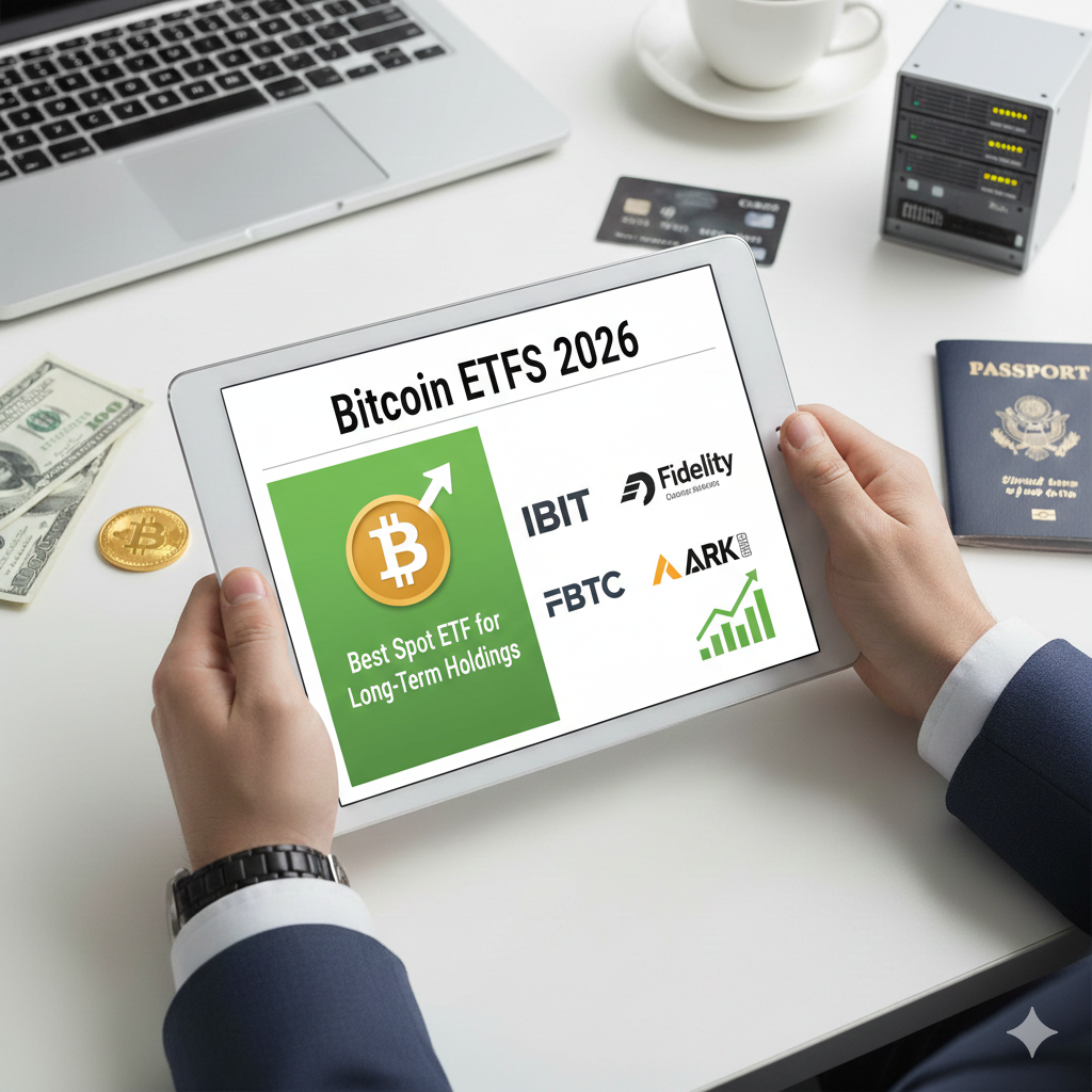 Best Spot ETF for Long-Term Holdings (IBIT vs FBTC vs ARKB)